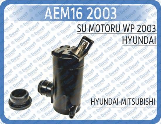 AEM 162003 Su Motoru Accent Starex H100 Muhtelif Japon Araclari